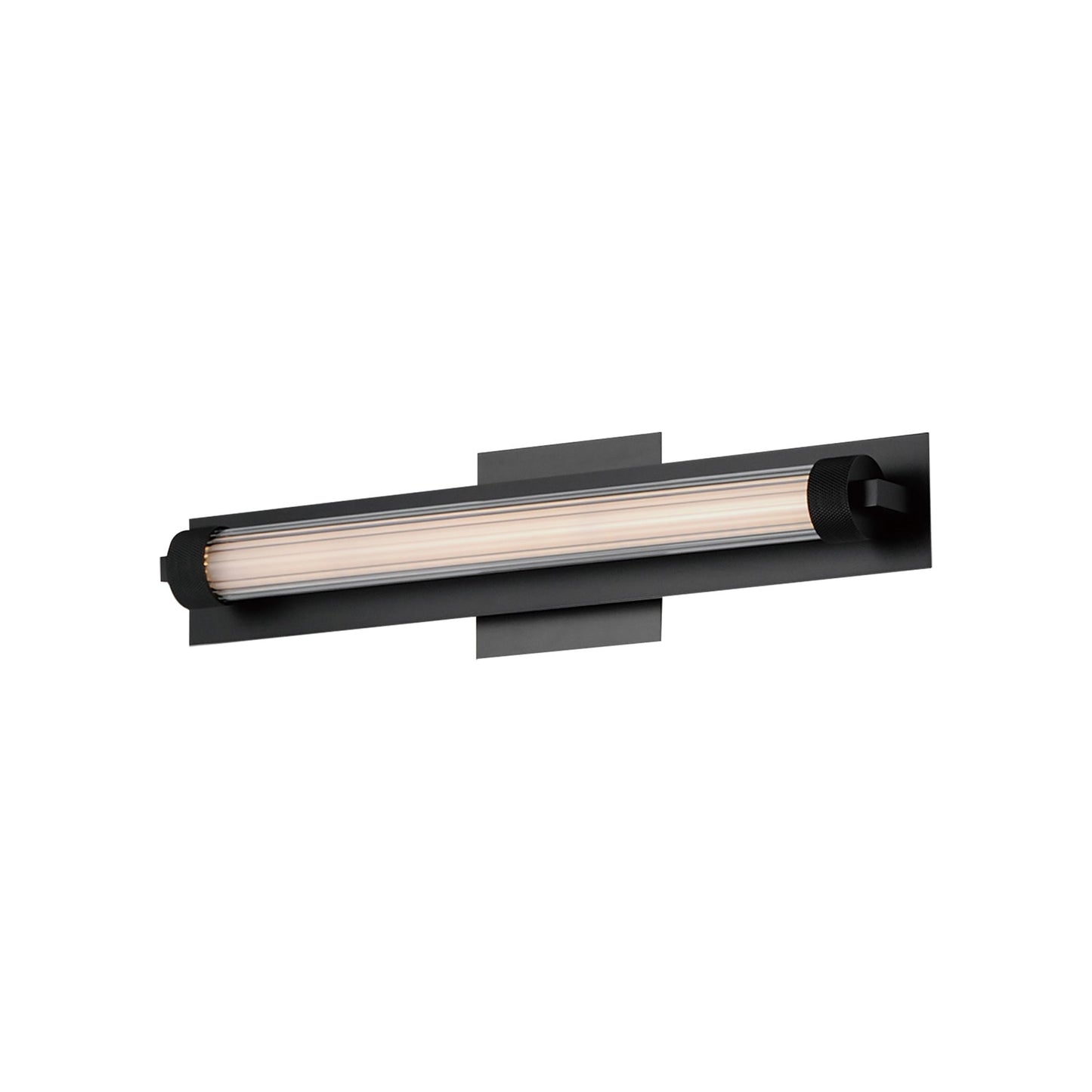 Doric LED Wall Light in Black (19-Inch).