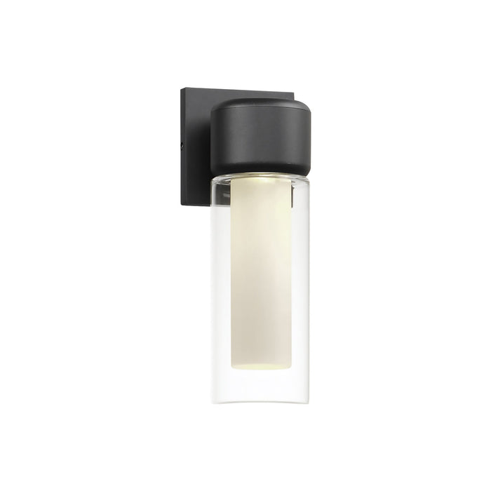Dram Outdoor Wall Light in Clear and Frosted (Small).