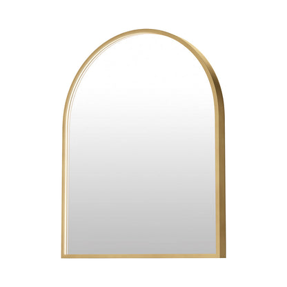 Elisse LED Wall Mirror in Gold (30-Inch).