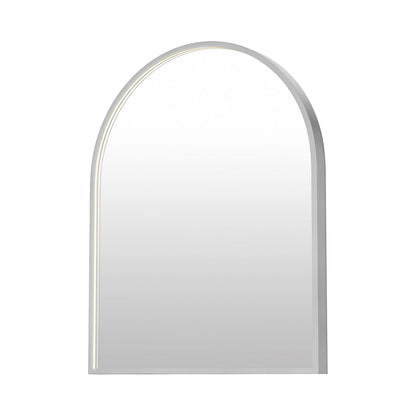 Elisse LED Wall Mirror in Satin Nickel (30-Inch/Arches).