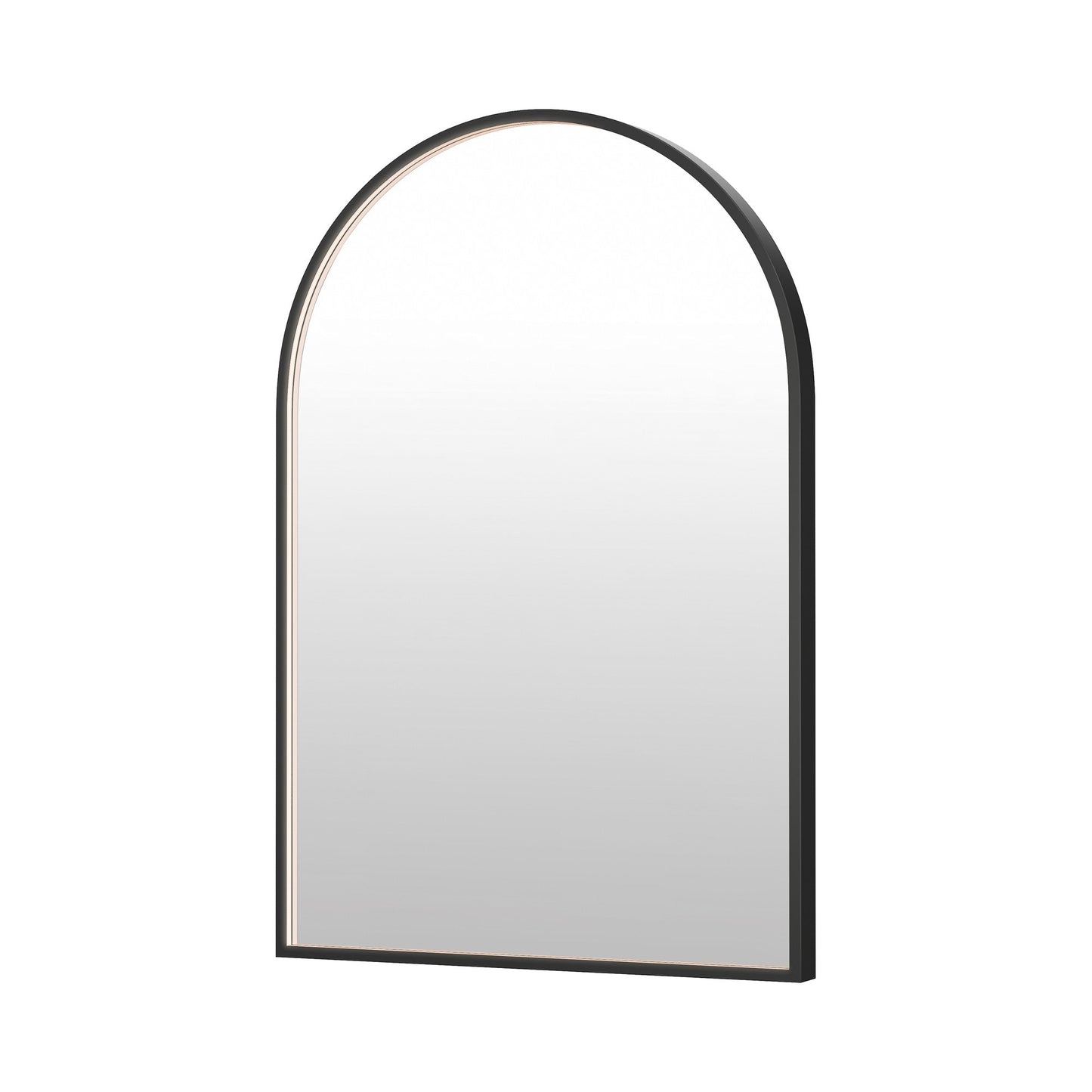Elisse LED Wall Mirror in Black (36-Inch/Arches).