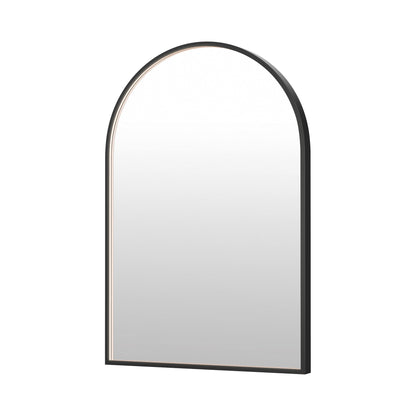 Elisse LED Wall Mirror in Black (36-Inch/Arches).
