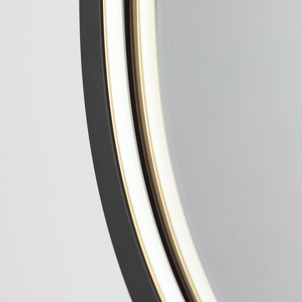 Elisse LED Wall Mirror in Detail.