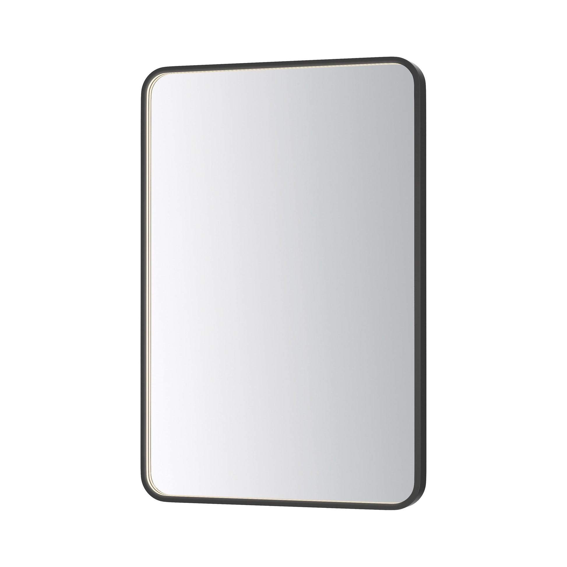 Elisse Rectangle LED Wall Mirror in Black.
