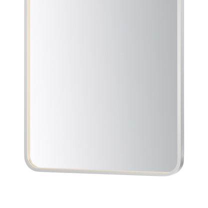 Elisse Rectangle LED Wall Mirror in Detail.