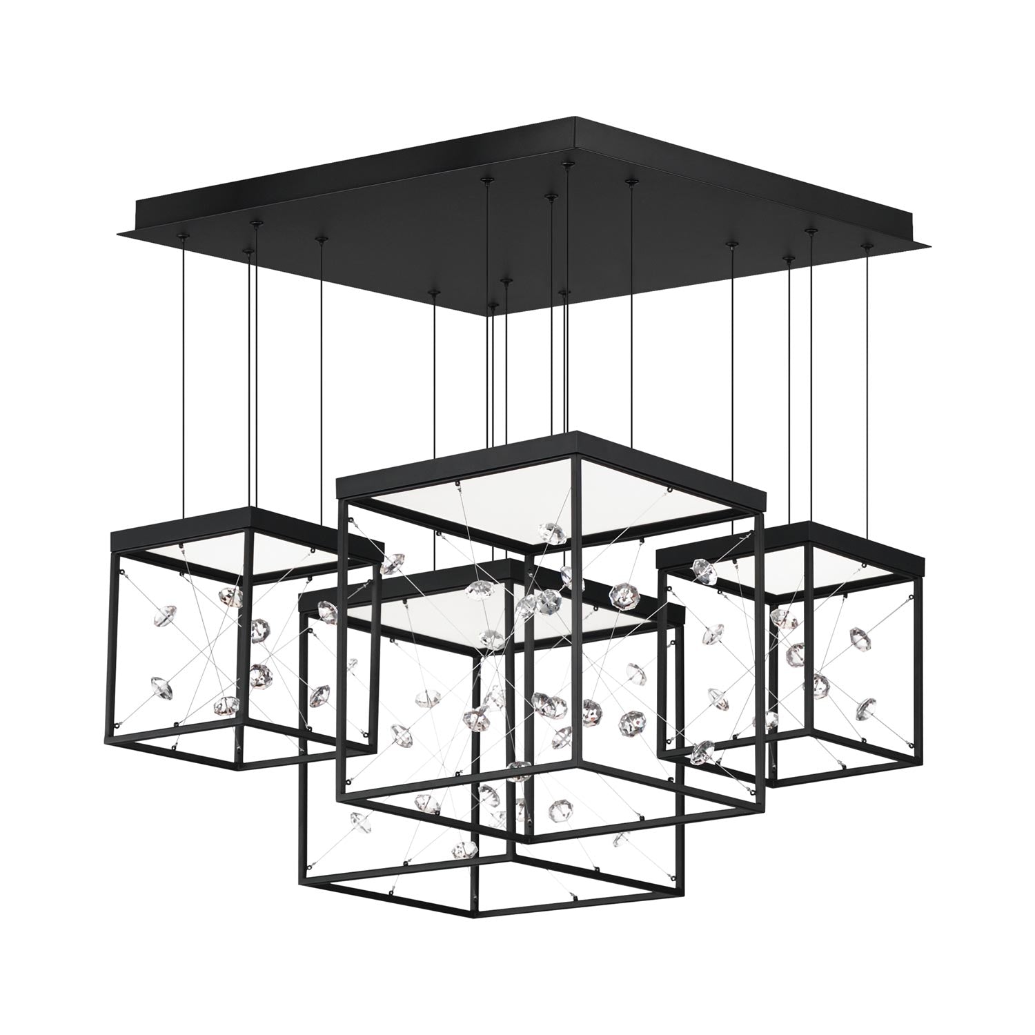 Entanglement LED Multi Light Pendant Light.