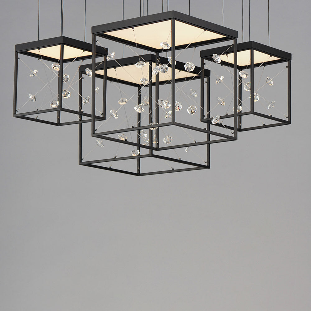 Entanglement LED Multi Light Pendant Light in Detail.