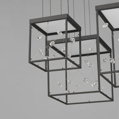 Entanglement LED Multi Light Pendant Light in Detail.