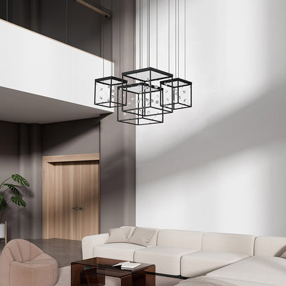 Entanglement LED Multi Light Pendant Light in living room.