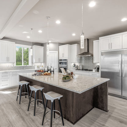 Fizz IV LED Mini Pendant Light in kitchen.
