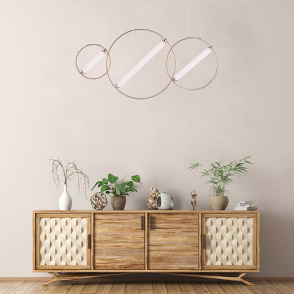 Flare LED Pendant Light in living room.