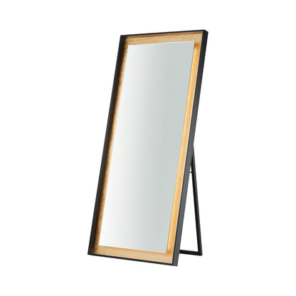 Floating LED Floor Mirror.