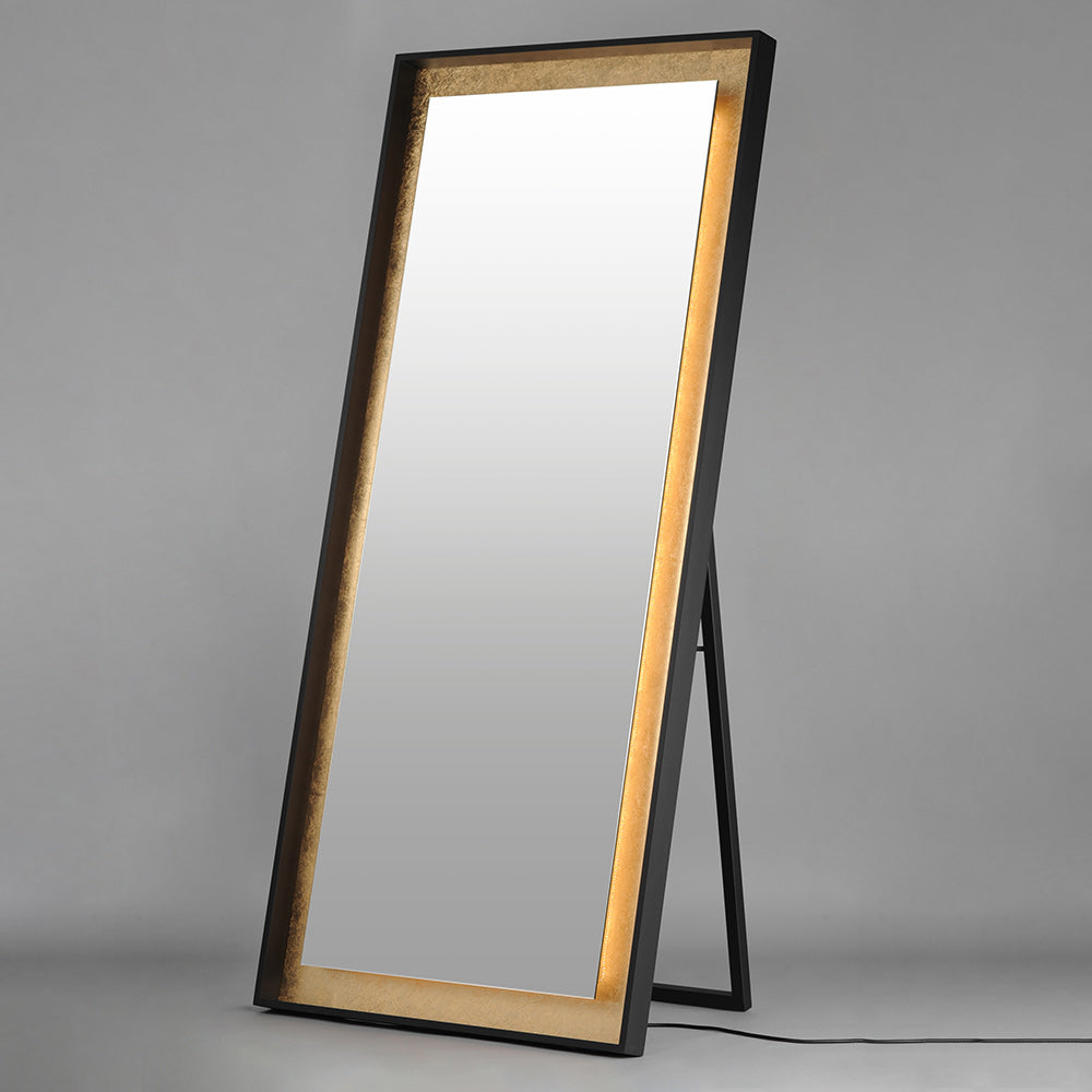 Floating LED Floor Mirror in Detail.