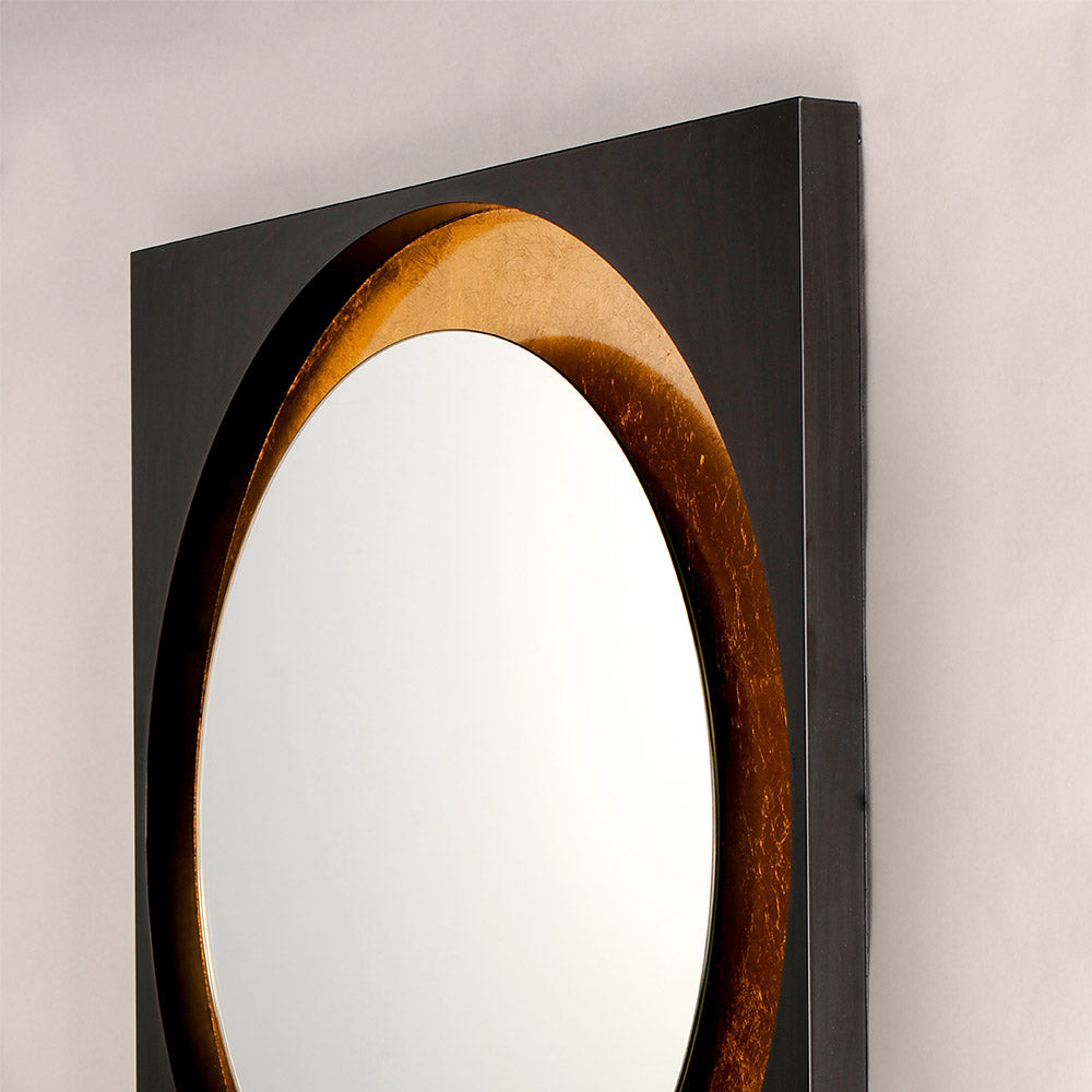 Floating Square LED Wall Mirror in Detail.