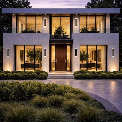 Fosso Outdoor LED Wall Light in Outside Area.