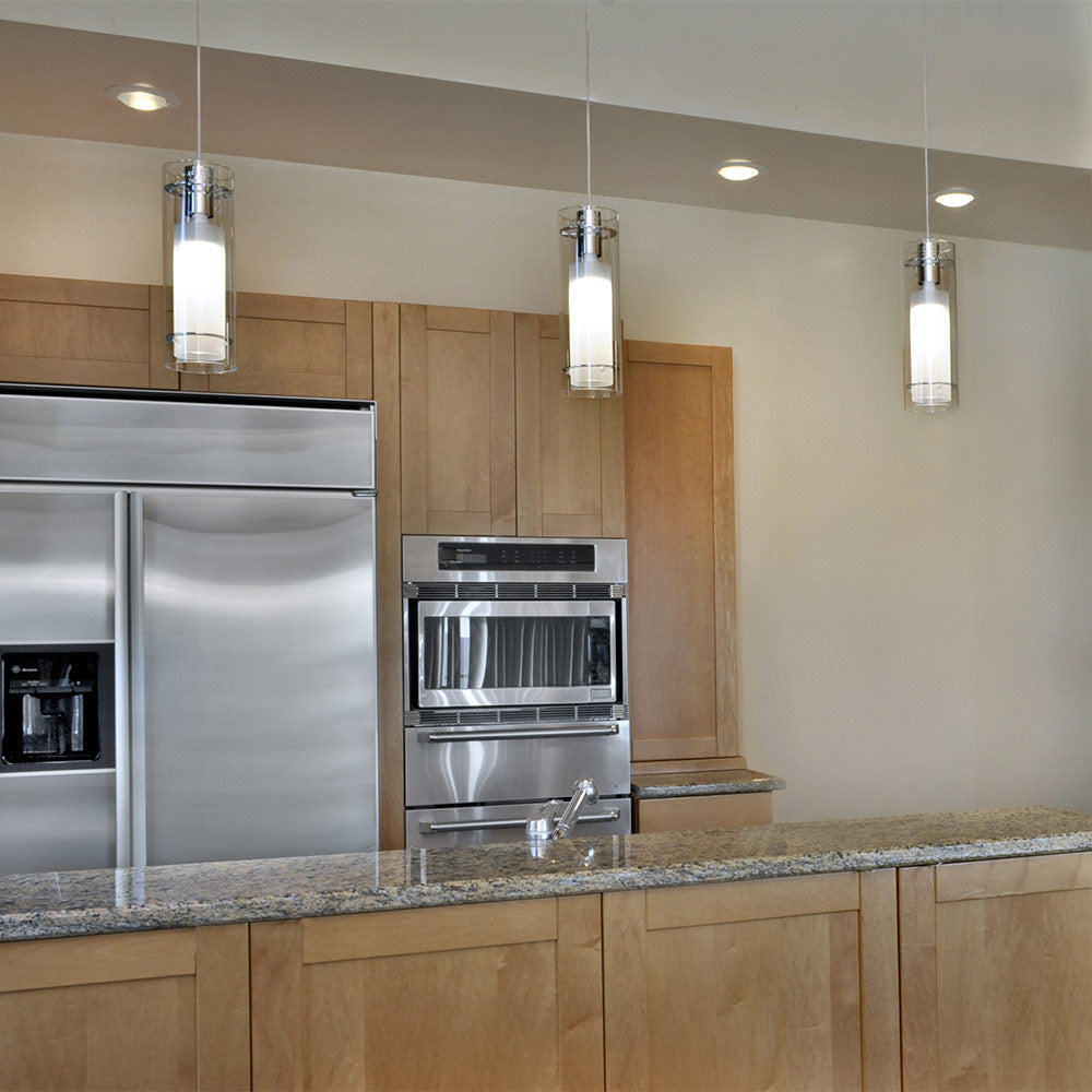 Frost Pendant Light in kitchen.