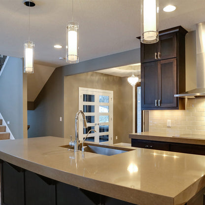 Frost Pendant Light in kitchen.
