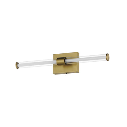 Fuse LED Bath Vanity Light in Natural Aged Brass (23.25-Inch).