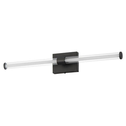 Fuse LED Bath Vanity Light in Black (30-Inch).