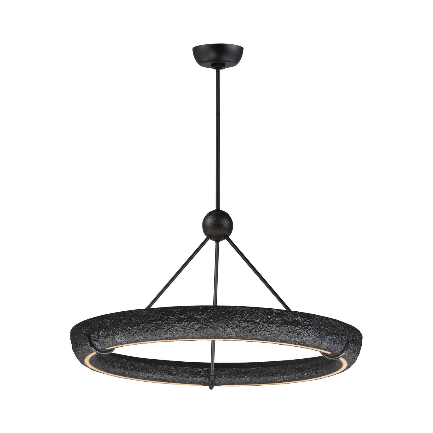 Geist LED Pendant Light in Black (35.5-Inch).
