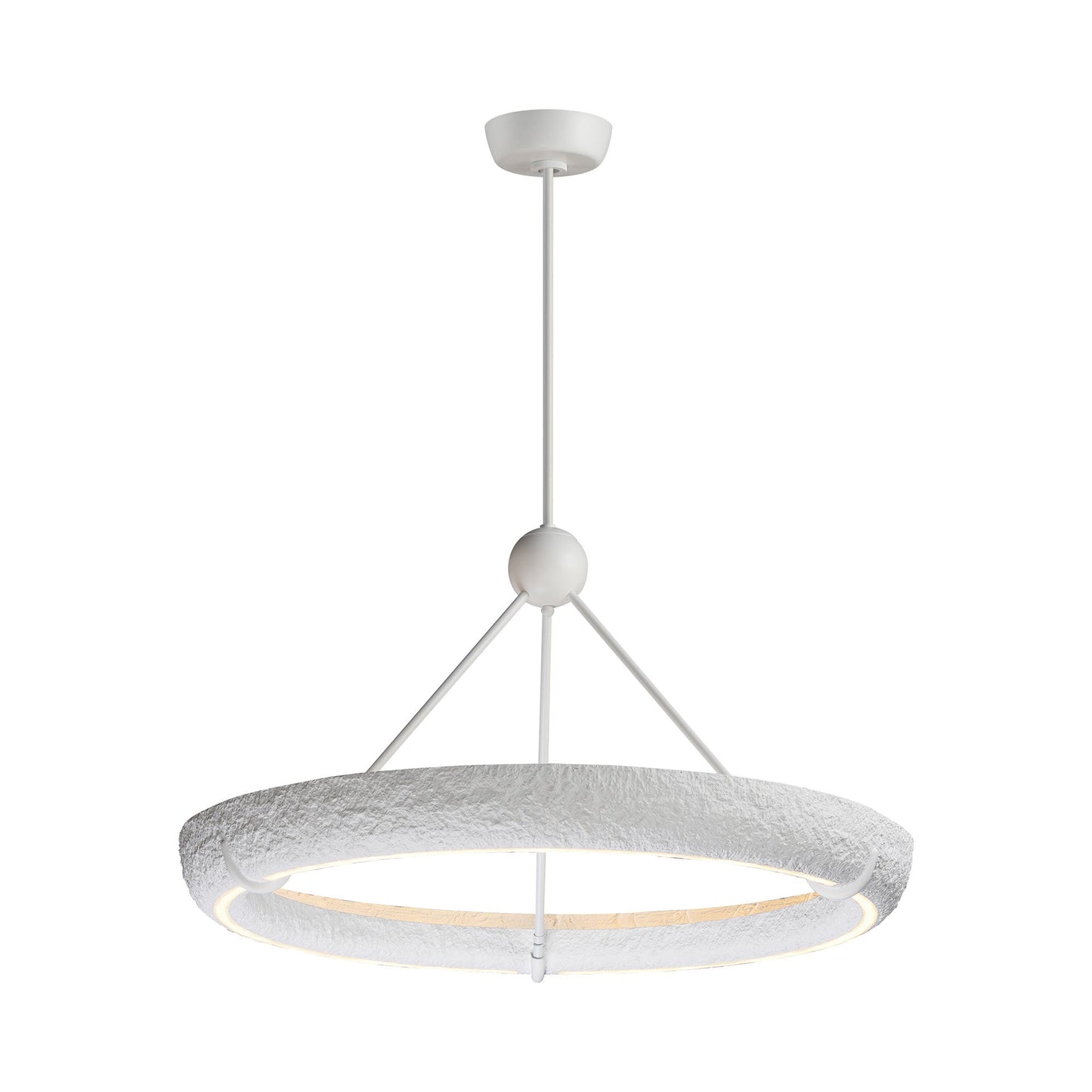 Geist LED Pendant Light in White (35.5-Inch).