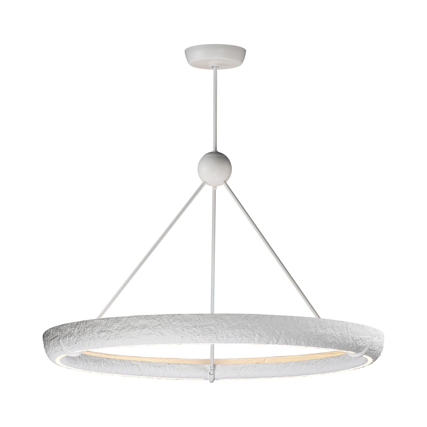 Geist LED Pendant Light in White (47.25-Inch).