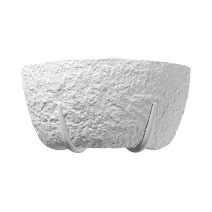 Geist LED Wall Light in Textured White.