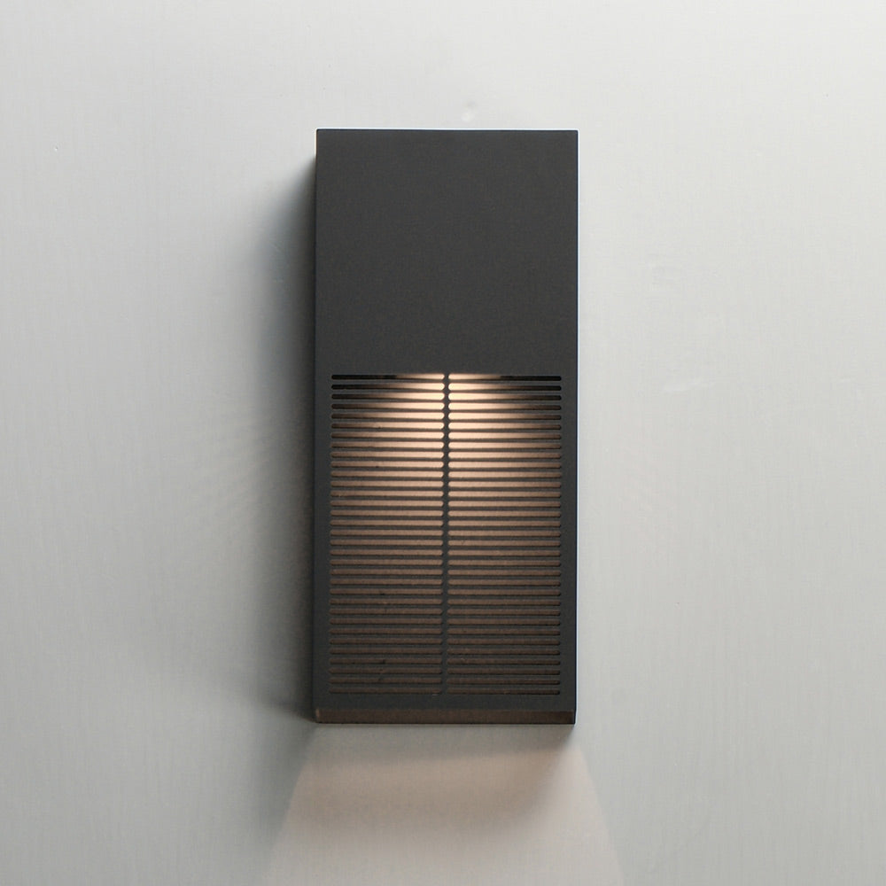 Grate Outdoor LED Single Wall Light in Detail.