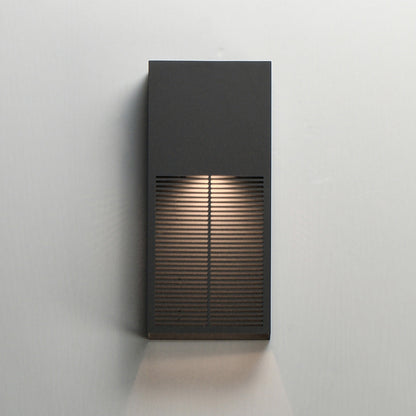 Grate Outdoor LED Single Wall Light in Detail.