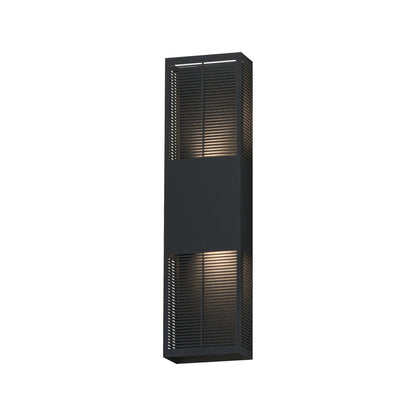 Grate Outdoor LED Wall Light in Black (24-Inch).