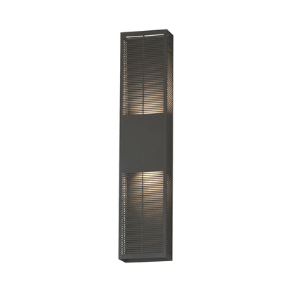 Grate Outdoor LED Wall Light in Architectural Bronze (30-Inch).