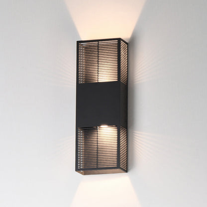 Grate Outdoor LED Wall Light in Detail.