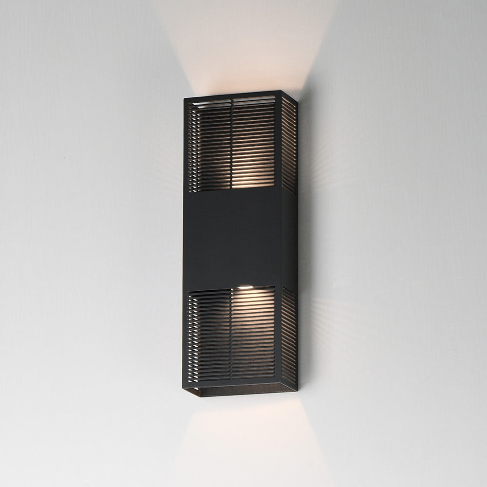 Grate Outdoor LED Wall Light in Detail.