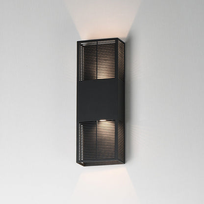 Grate Outdoor LED Wall Light in Detail.