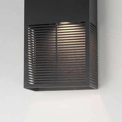 Grate Outdoor LED Wall Light in Detail.