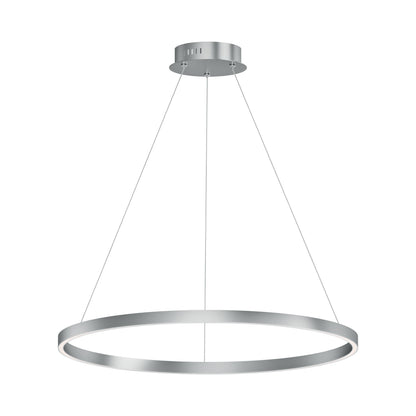 Groove LED Pendant Light in Brushed Aluminum (31.5-Inch).