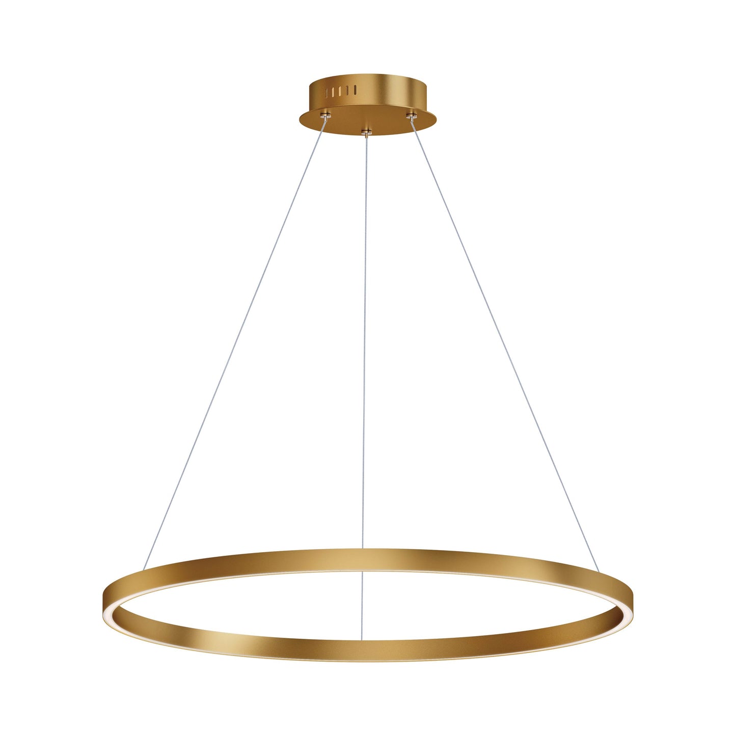 Groove LED Pendant Light in Gold (31.5-Inch).