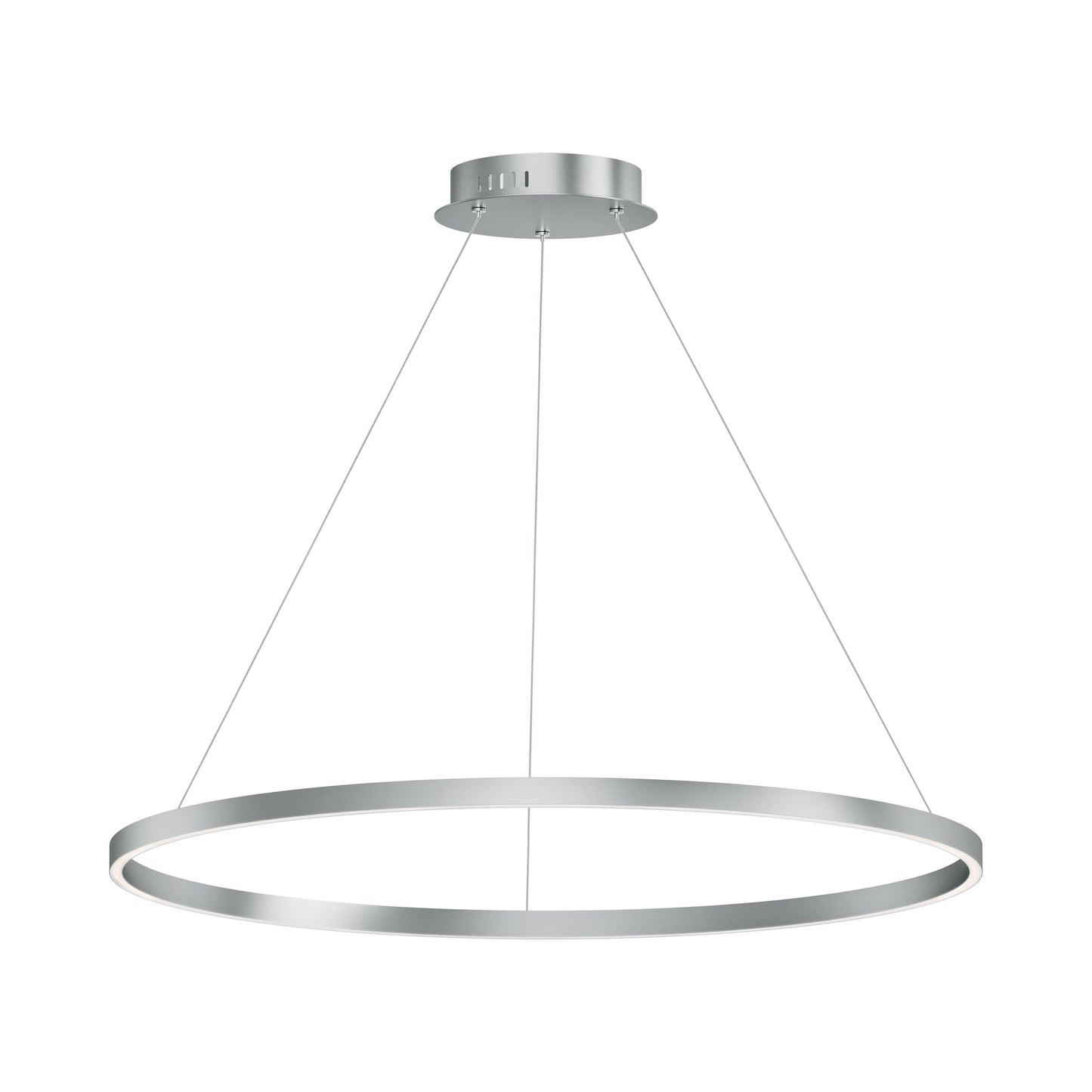 Groove LED Pendant Light in Brushed Aluminum (40-Inch).