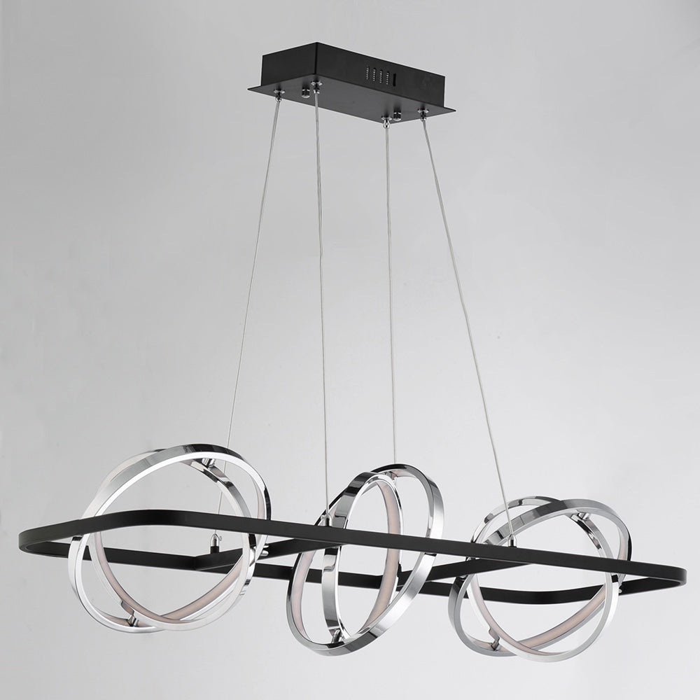 Gyro II LED Linear Pendant Light in Detail.