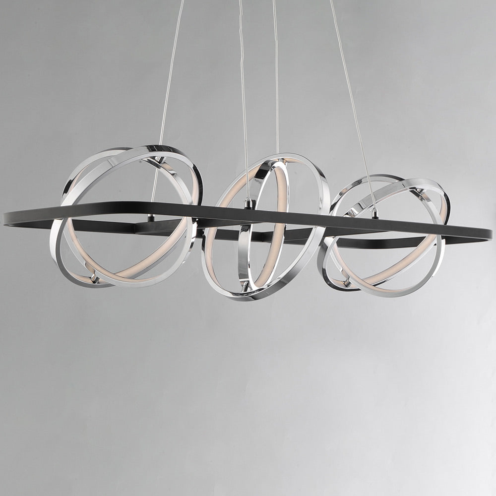 Gyro II LED Linear Pendant Light in Detail.