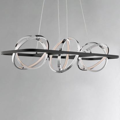 Gyro II LED Linear Pendant Light in Detail.