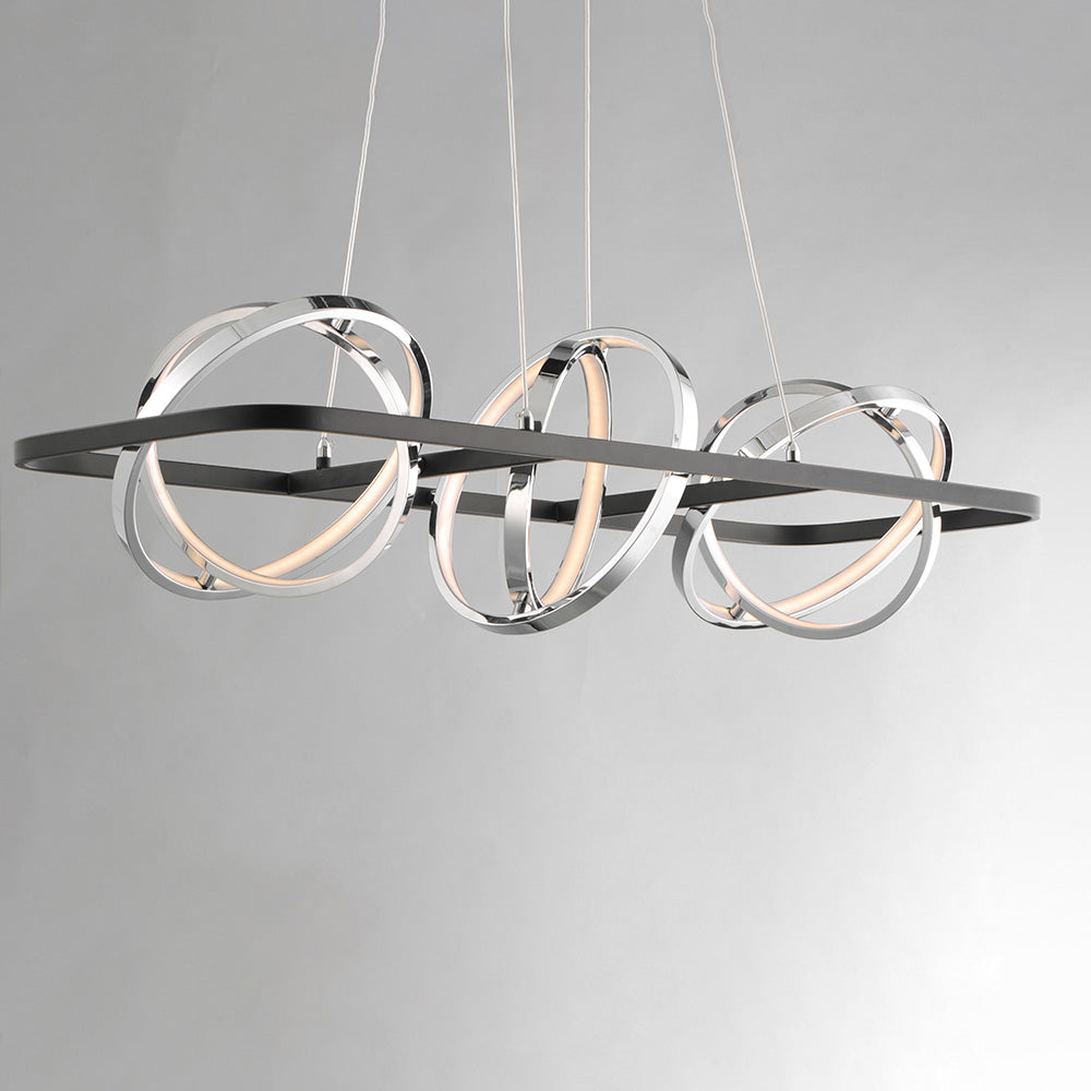 Gyro II LED Linear Pendant Light in Detail.