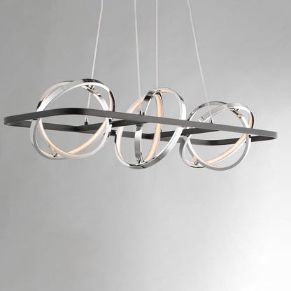 Gyro II LED Linear Pendant Light in Detail.