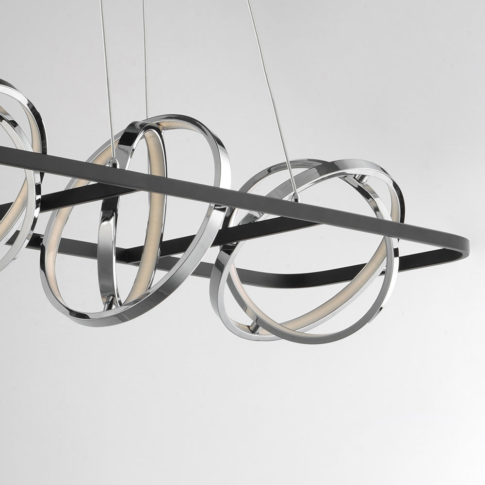 Gyro II LED Linear Pendant Light in Detail.