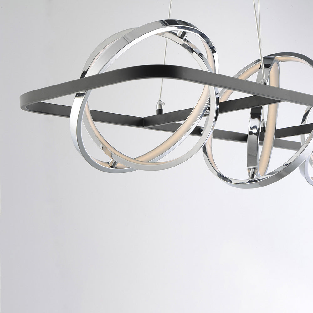 Gyro II LED Linear Pendant Light in Detail.