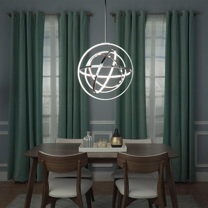 Gyro II LED Pendant Light in dining room.