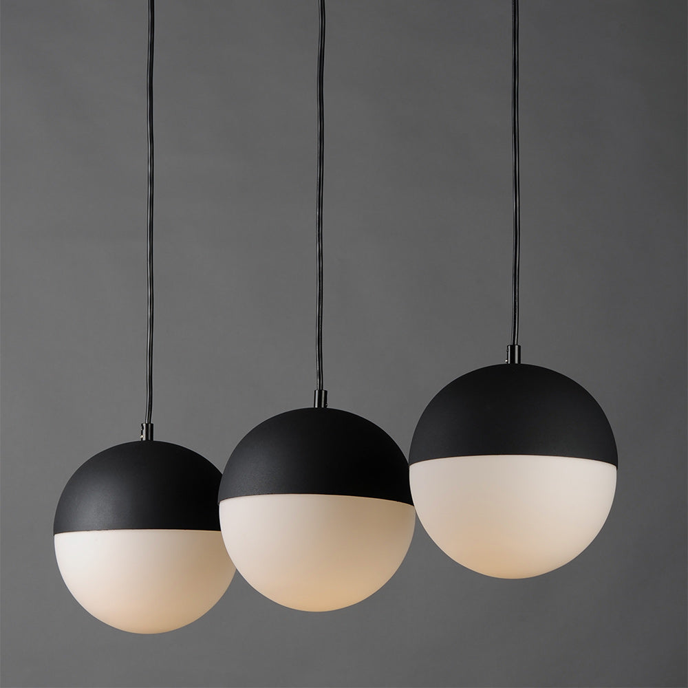 Half Moon Linear Pendant Light in Detail.