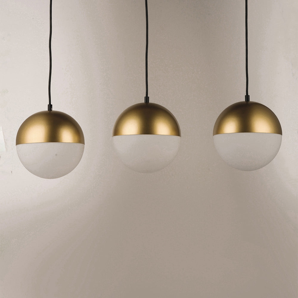 Half Moon Linear Pendant Light in Detail.