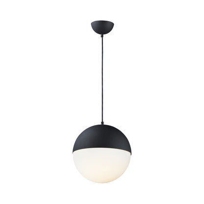 Half Moon Pendant Light in Black (11.75-Inch).