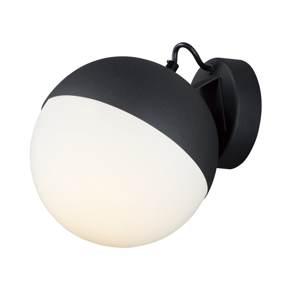 Half Moon Wall Light in Black.